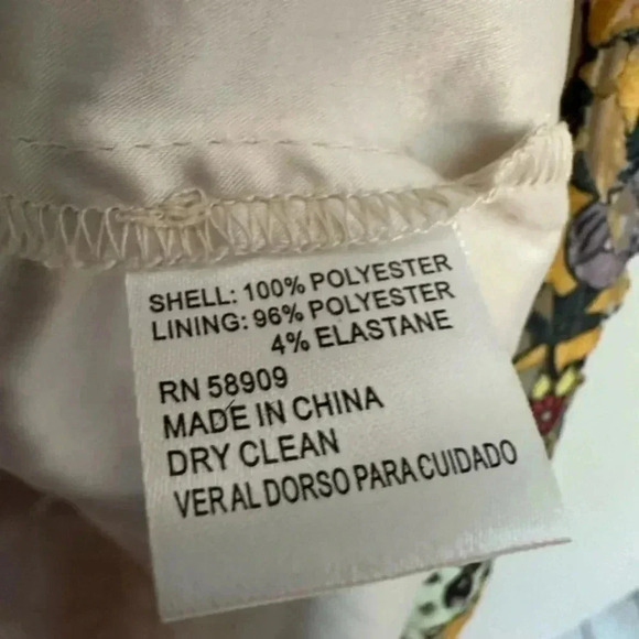 ALEX MARIE Anna Flounce Lace Off The Shoulder Yellow Floral Dress Size 4 Small - Picture 8 of 13